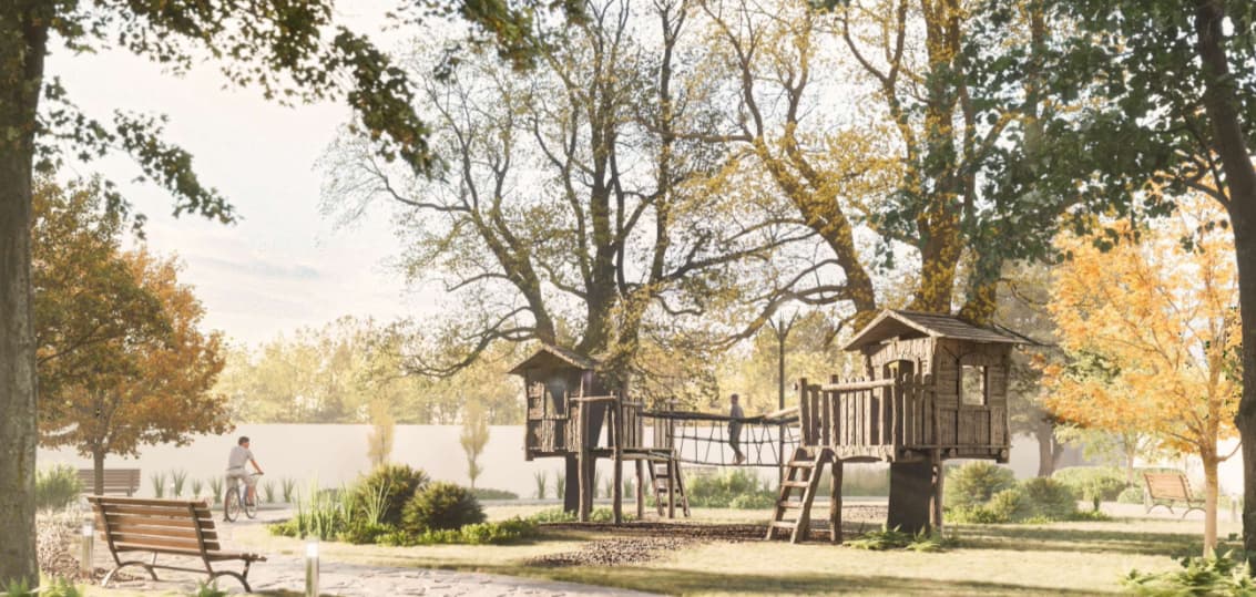 Privada Bosque Sur — render